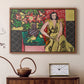 Seated Woman with a Vase of Amaryllis, 1941 - Floater Framed Canvas Print