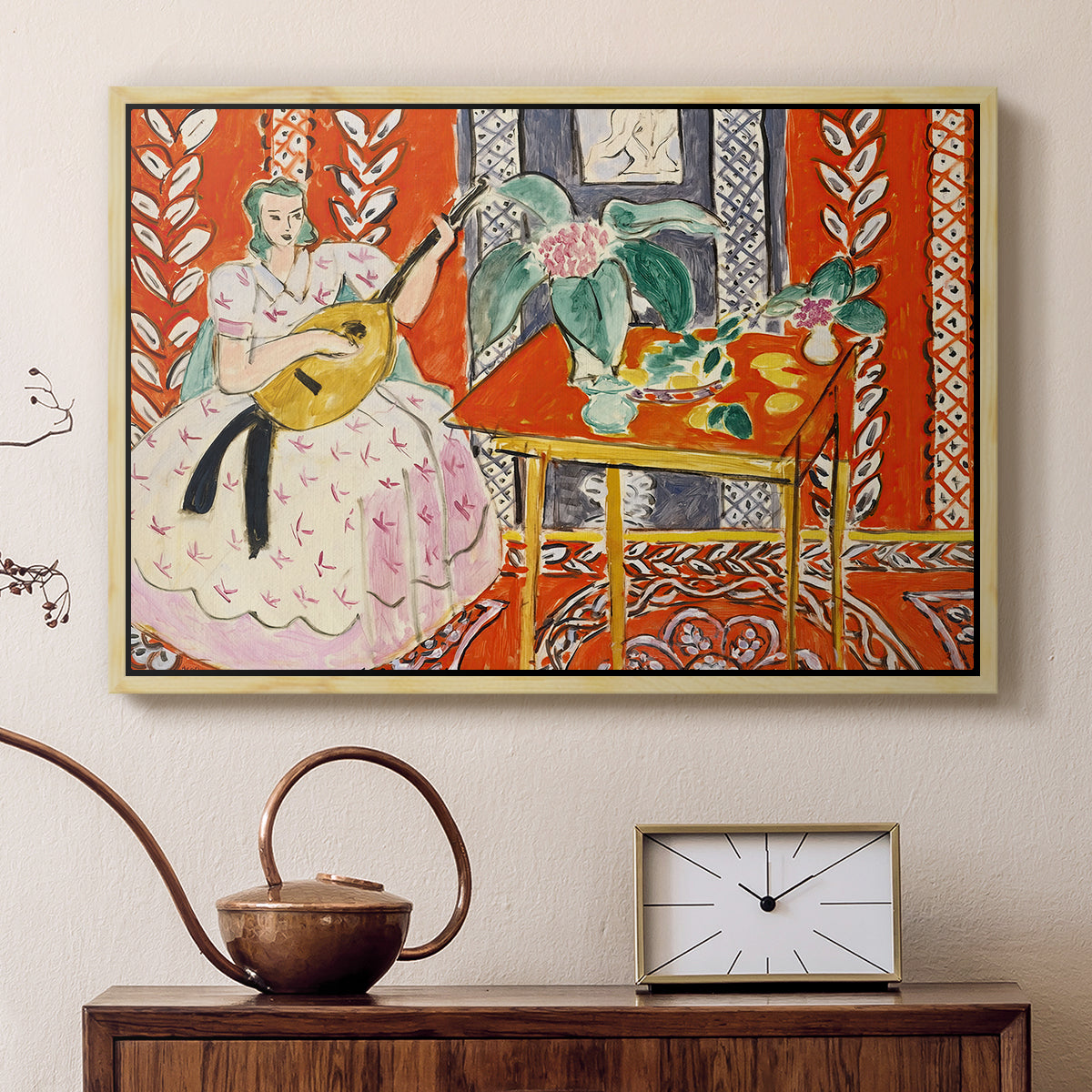 The Lute (Le luth), 1943 - Floater Framed Canvas Print