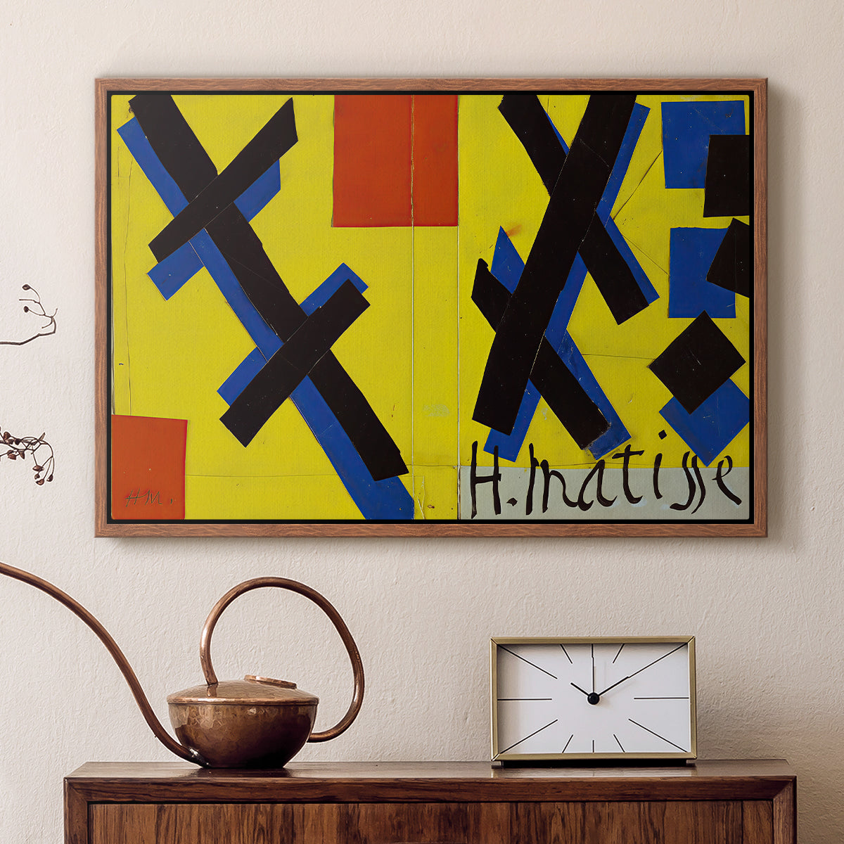 Cover Design for Matisse: His Art and His Public, 1951 - Floater Framed Canvas Print