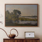 Landscape with a River, 1892 - Floater Framed Canvas Print