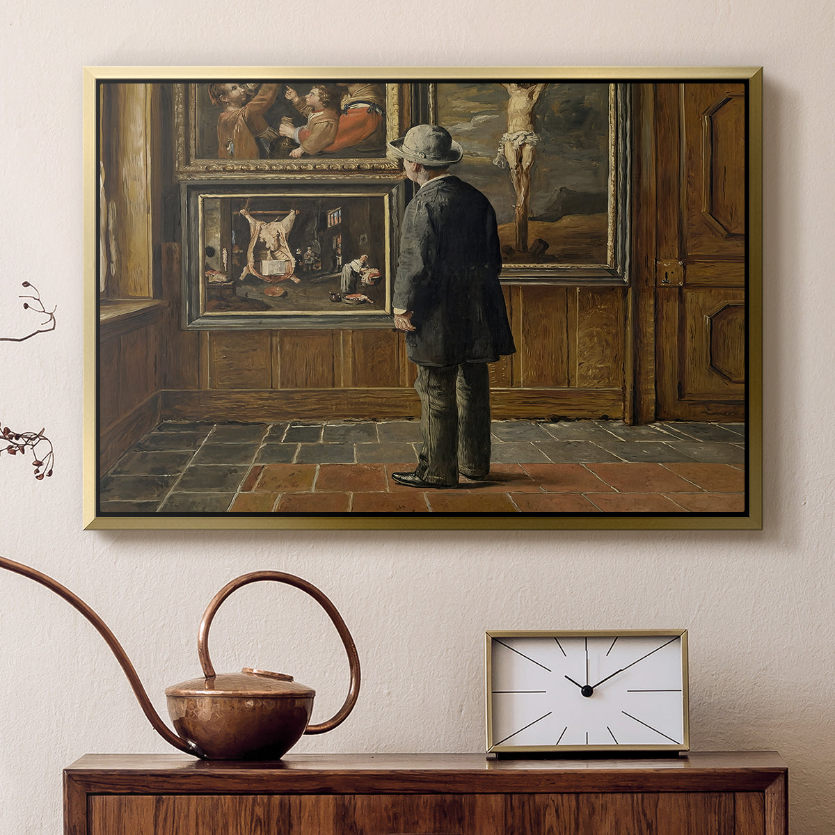 The Picture Lover, 1884 - Floater Framed Canvas Print