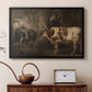 Portraits of Two Extraordinary Oxen, Property of the Earl of Powis, 1814 - Floater Framed Canvas Print