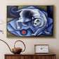 Cat Playing with a Ball, 1945-1950 - Floater Framed Canvas Print