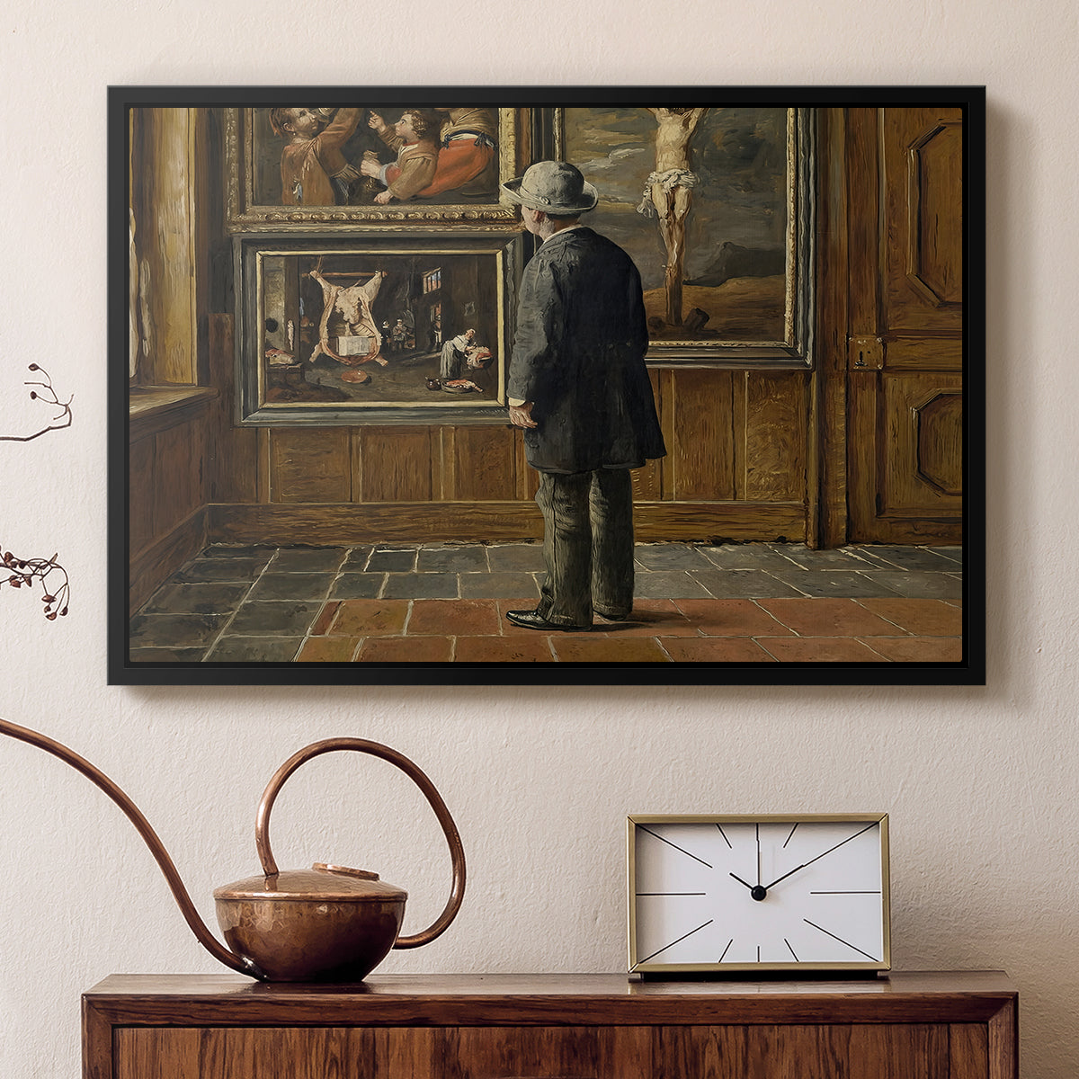 The Picture Lover, 1884 - Floater Framed Canvas Print