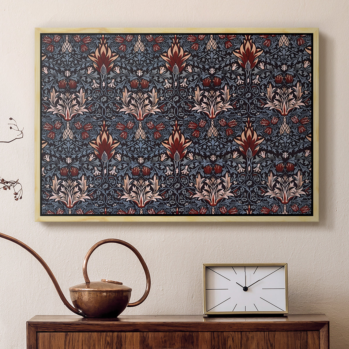 Snakeshead (Printed Textile), c. 1876 - Floater Framed Canvas Print