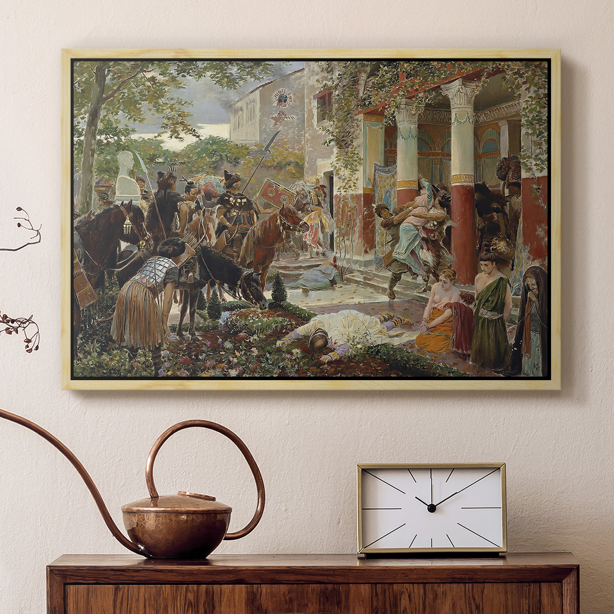 Onslaught of the Tartars, c. 1938 - Floater Framed Canvas Print