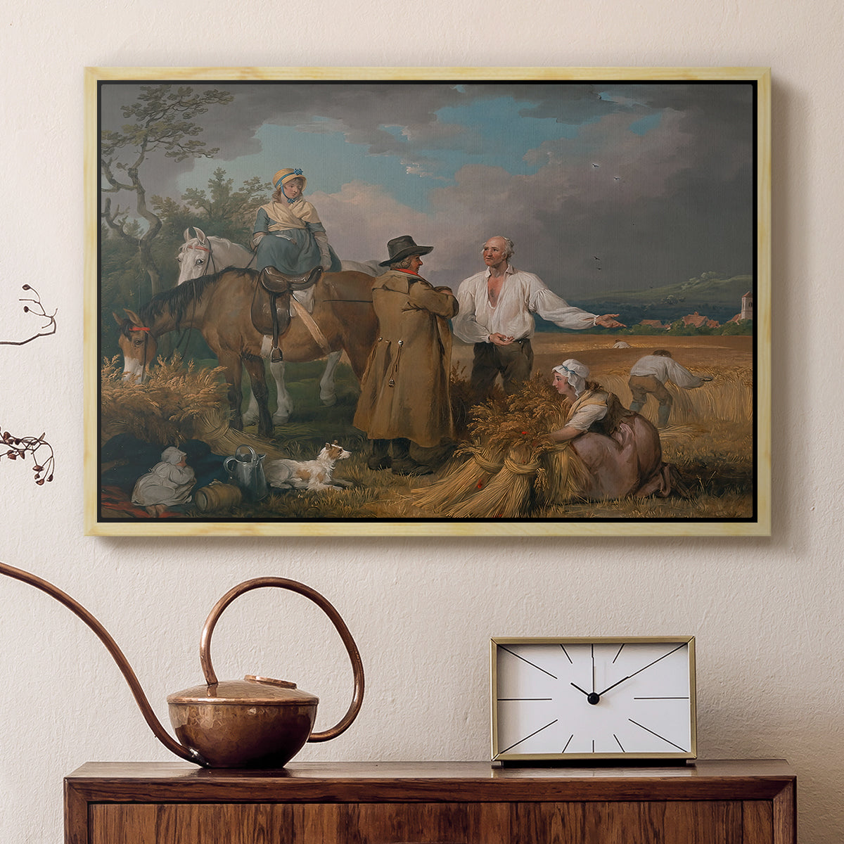 The Reapers, 1800 - Floater Framed Canvas Print