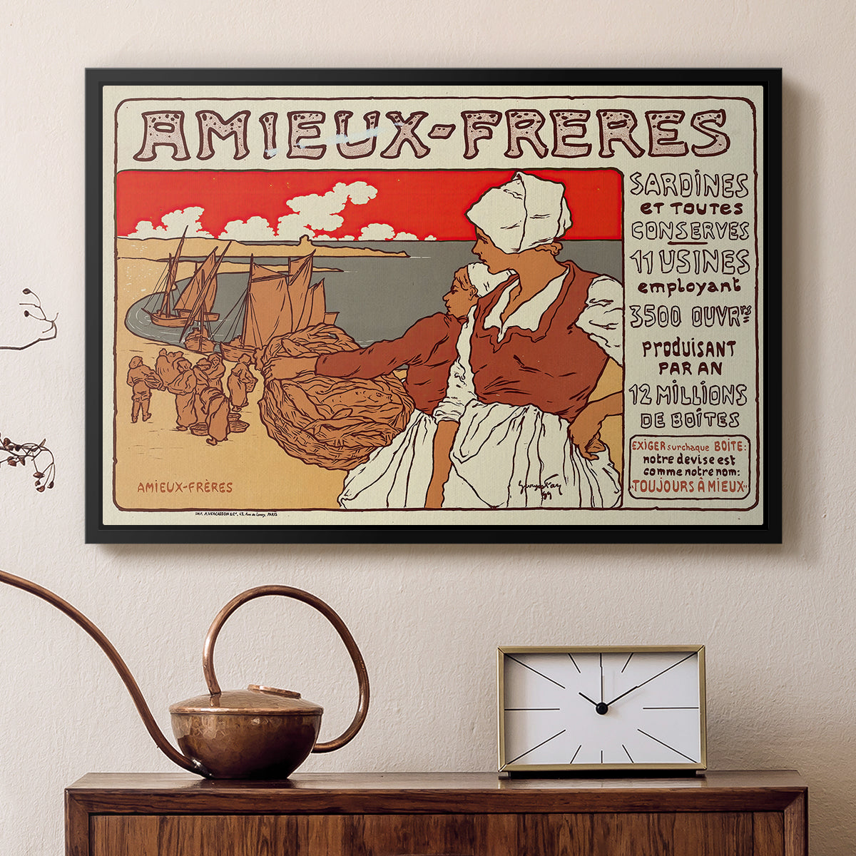Amieux-Frères (Advertising Poster), 1899 - Floater Framed Canvas Print