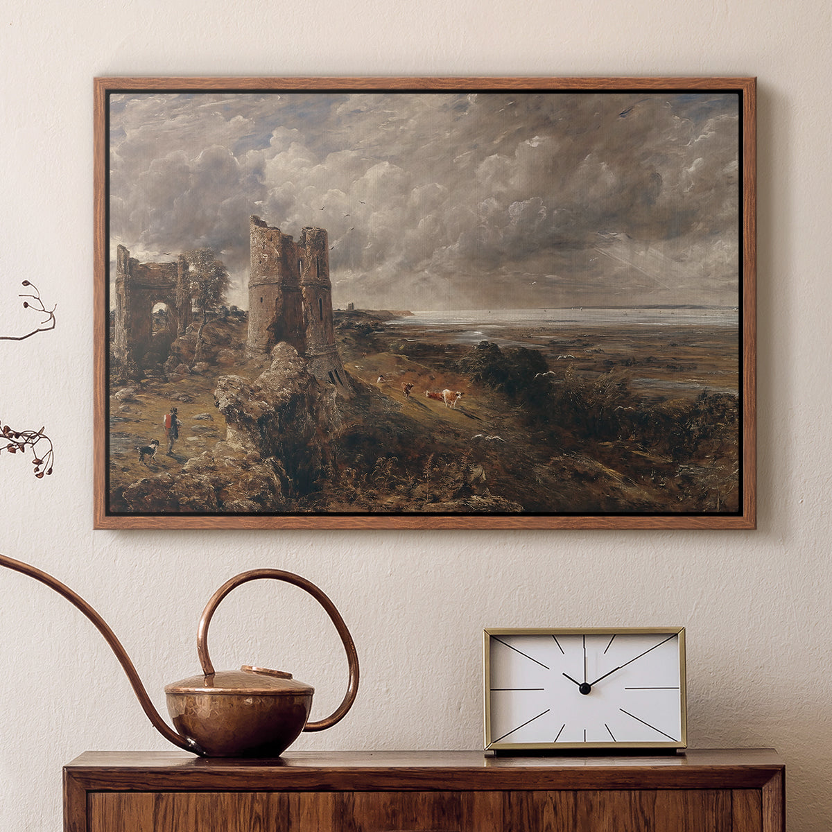 Hadleigh Castle, Mouth of Thames, c. 1829 - Floater Framed Canvas Print