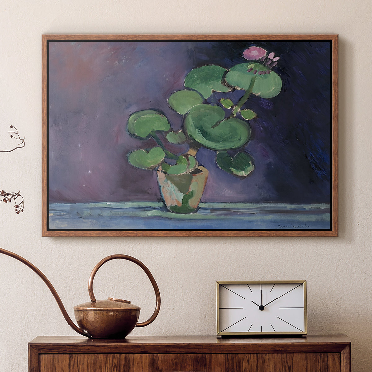 Geranium, 1909 - Floater Framed Canvas Print