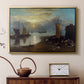 Sun Rising through Vapour: Fishermen Cleaning and Selling Fish, c. 1807 - Floater Framed Canvas Print
