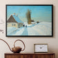 Shoveling Snow on a Beautiful Winter Day, c. 1898 - Floater Framed Canvas Print