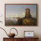 Italian Coast Scene with Ruined Tower, 1838 - Floater Framed Canvas Print