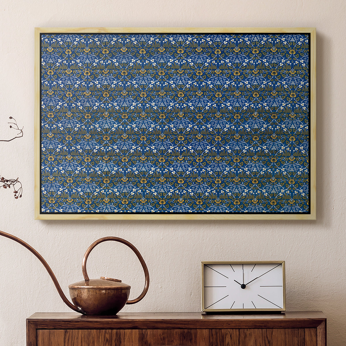 Eyebright, Green and Yellow Design, c. 1883 - Floater Framed Canvas Print