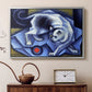 Cat Playing with a Ball, 1945-1950 - Floater Framed Canvas Print