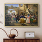 Romans Gathered for Merriment at an Osteria, 1839 - Floater Framed Canvas Print