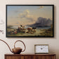 Shepherds and Cattle on Lake Attersee, 1852 - Floater Framed Canvas Print