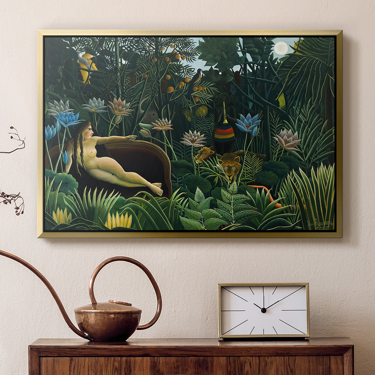 The Dream (Le Rêve), 1910 - Floater Framed Canvas Print