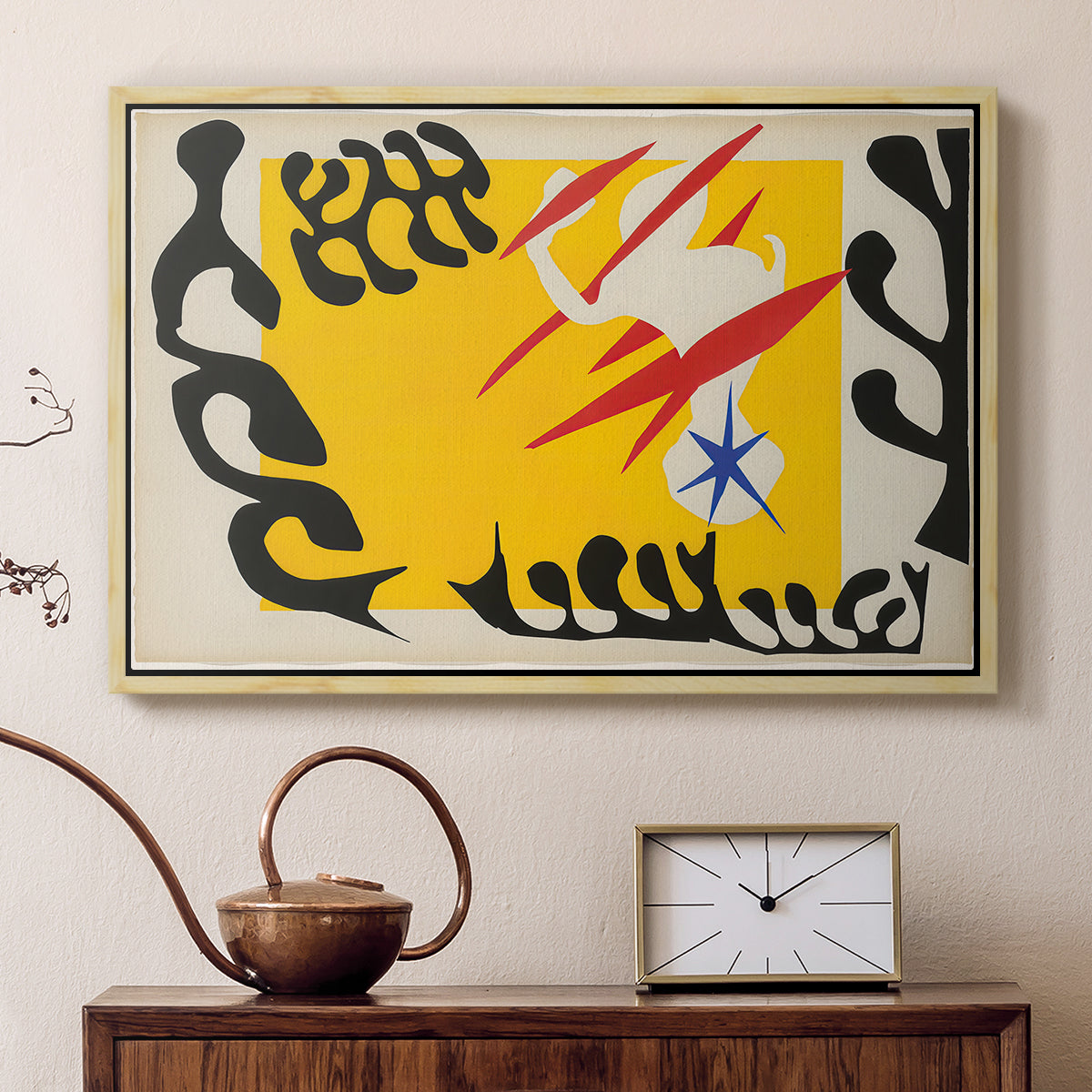 The Nightmare of the White Elephant, from Jazz, 1947 - Floater Framed Canvas Print