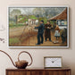 L. A. Ring Painting near Aasum Smithy, 1893 - Floater Framed Canvas Print