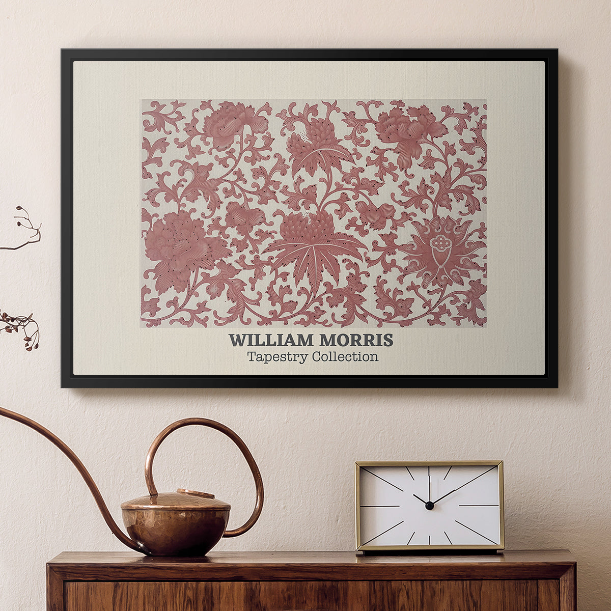 Examples of Chinese Ornament, Pl. XCIII (Morris Inspired), 1867 - Floater Framed Canvas Print