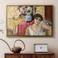 Woman Seated in an Armchair, c. 1920 - Floater Framed Canvas Print
