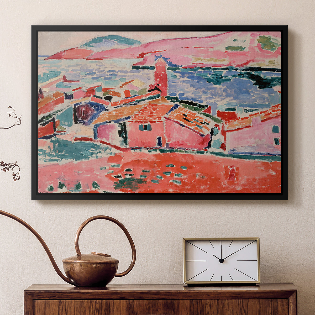 View of Collioure, 1905 - Floater Framed Canvas Print