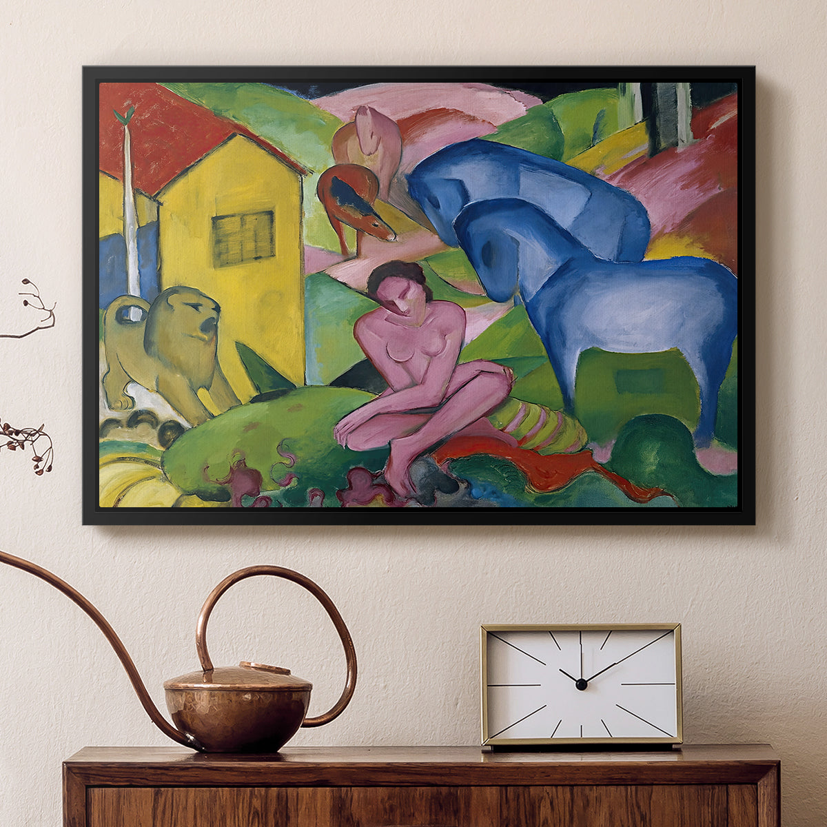 The Dream, 1912 - Floater Framed Canvas Print