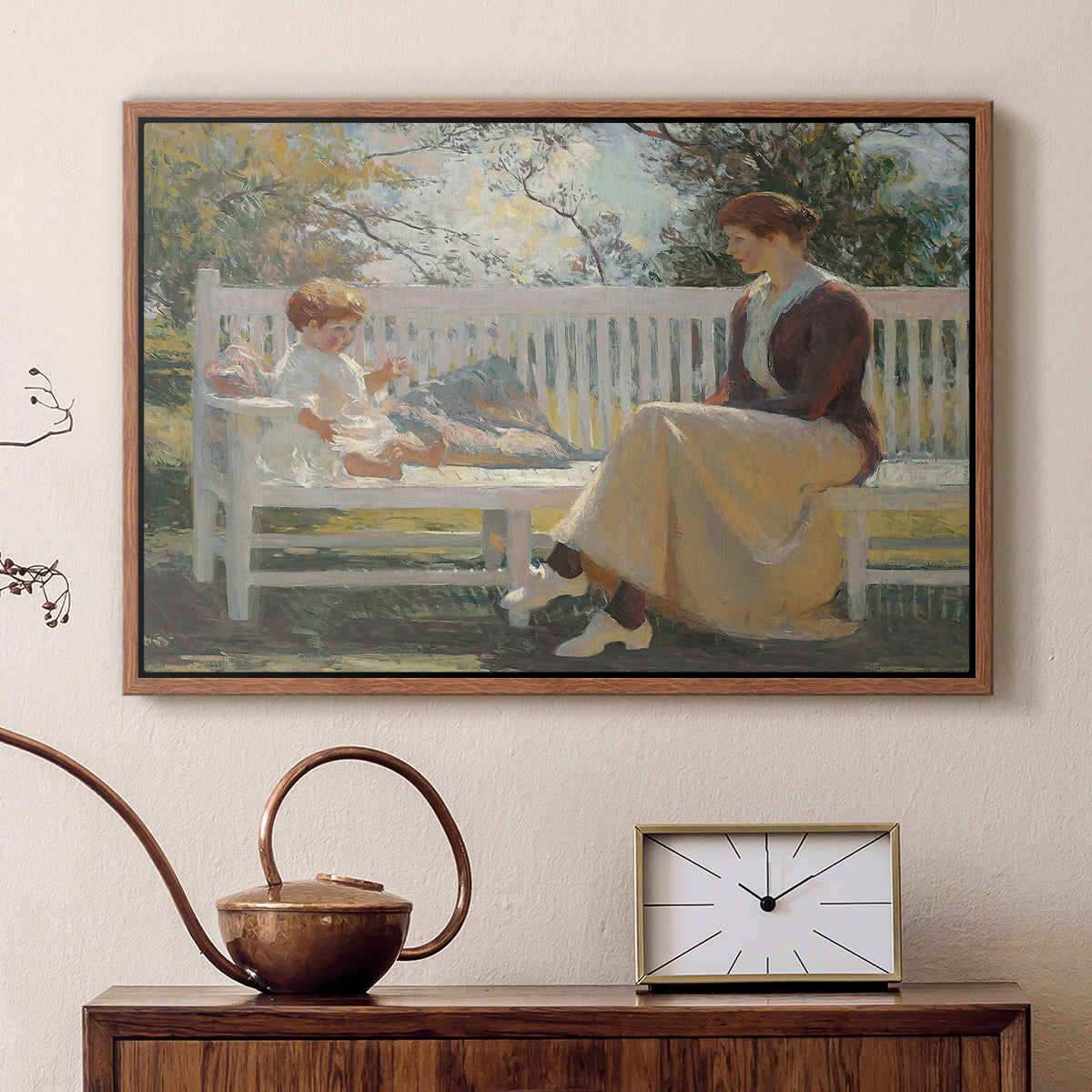 Eleanor and Benny, 1916 - Floater Framed Canvas Print