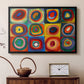 Color Study: Squares with Concentric Circles, 1913 - Floater Framed Canvas Print