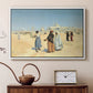 View from the Desert of Cairo with Citadel and Mamluk Tombs in the Background, c. 1889-1890 - Floater Framed Canvas Print