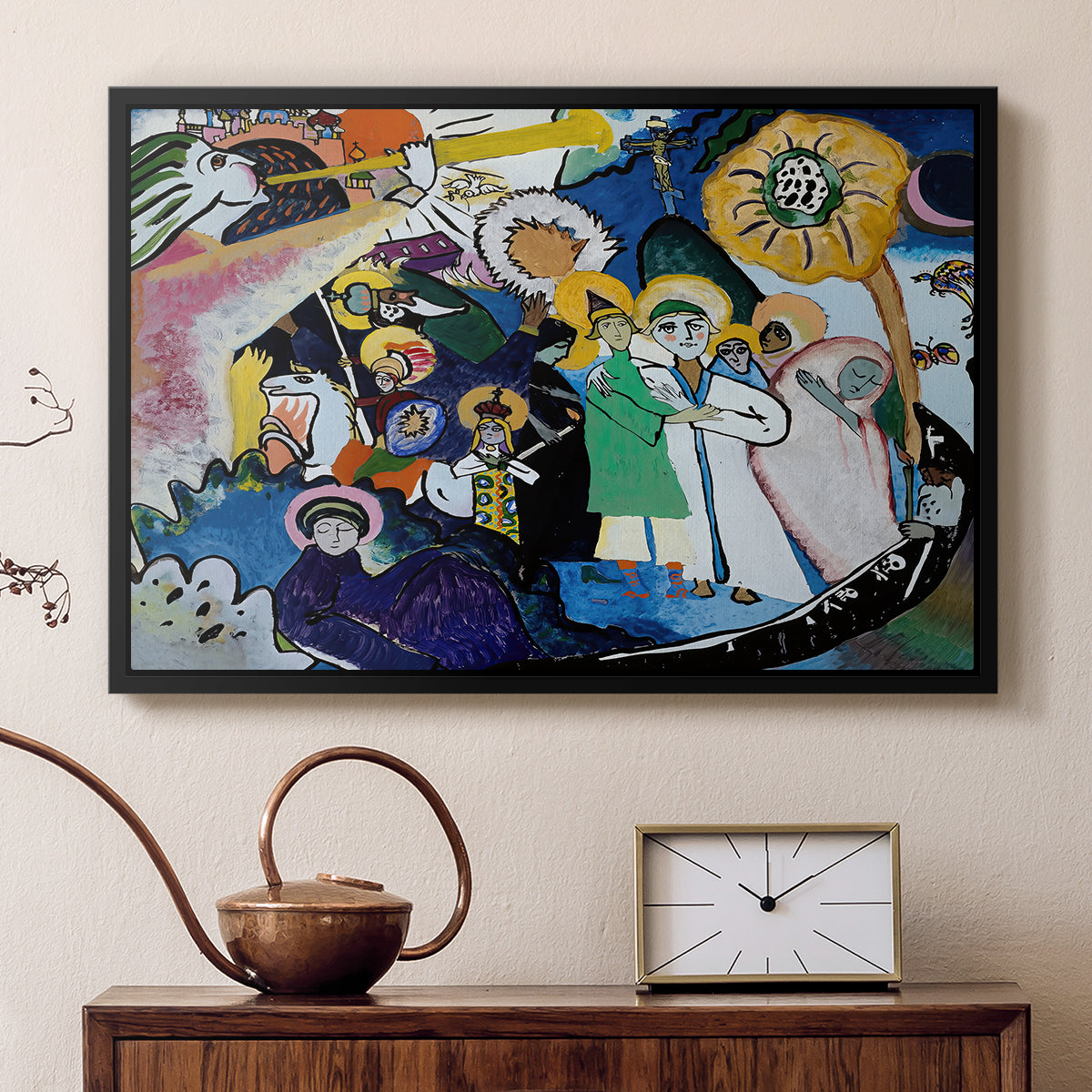 All Saints Day I, 1911 - Floater Framed Canvas Print
