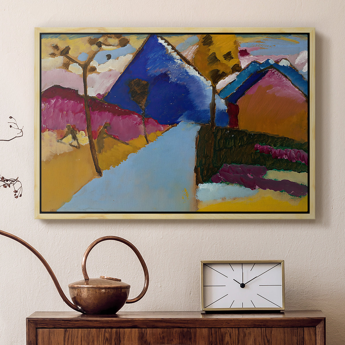 Kochel Straight Street, 1909 - Floater Framed Canvas Print