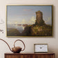 Italian Coast Scene with Ruined Tower, 1838 - Floater Framed Canvas Print