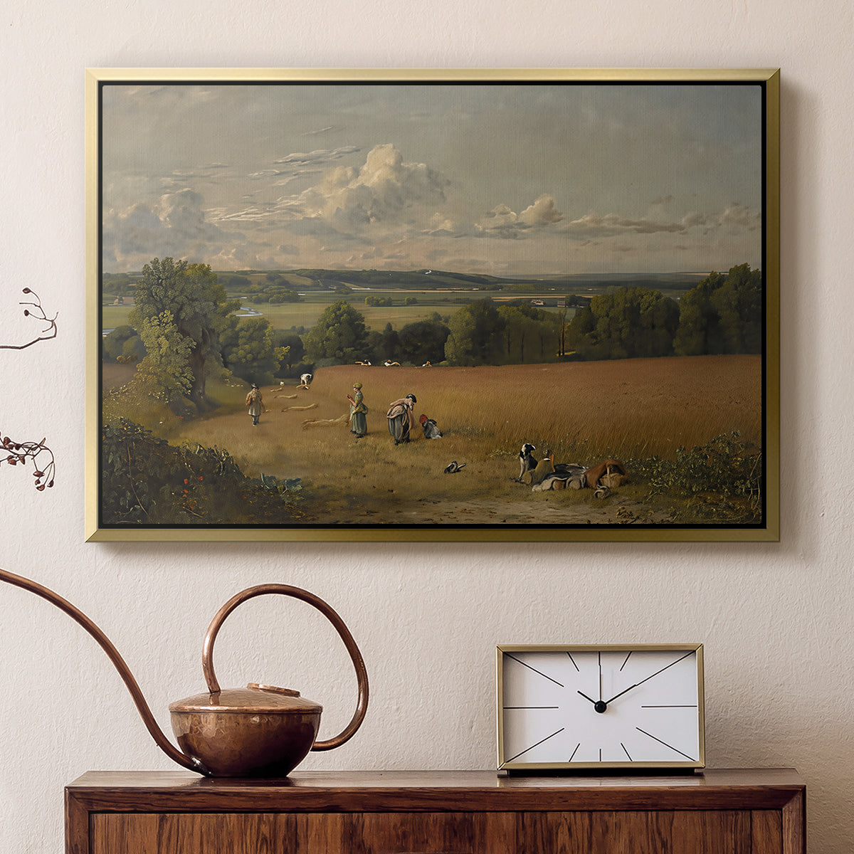 The Wheat Field, 1816 - Floater Framed Canvas Print