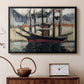 Two Boats Side by Side, Port of Marseilles, c. 1916 - Floater Framed Canvas Print