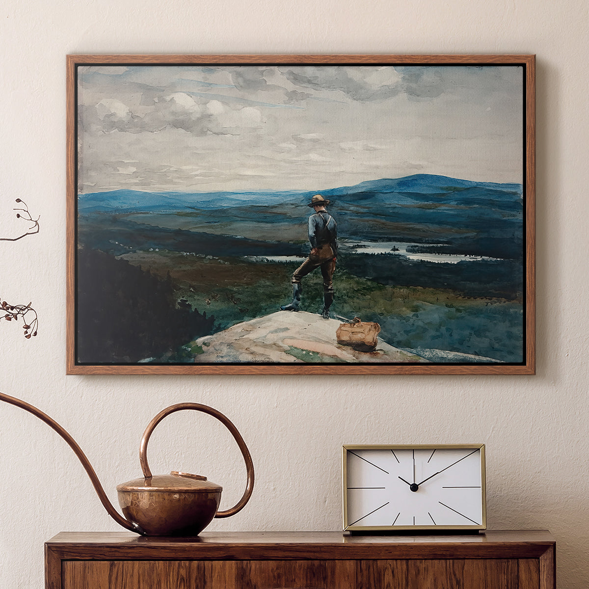 The Ranger, Adirondacks, 1882 - Floater Framed Canvas Print