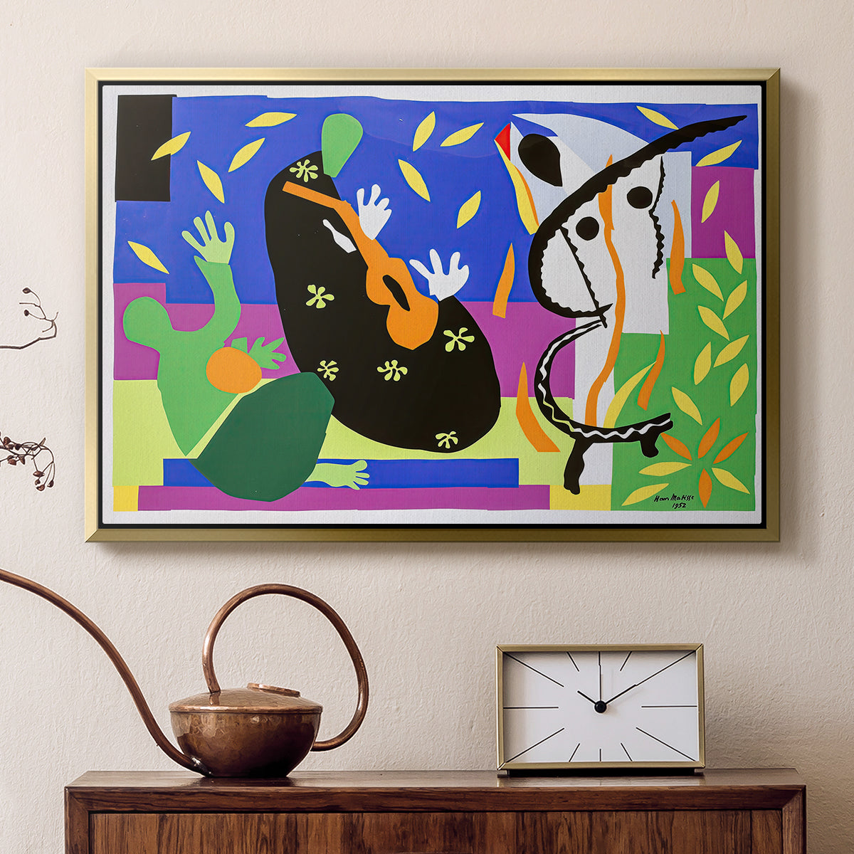 The Sorrows of the King, 1952 - Floater Framed Canvas Print