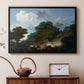 Landscape with Shepherds and Flock of Sheep, c. 1763-1765 - Floater Framed Canvas Print
