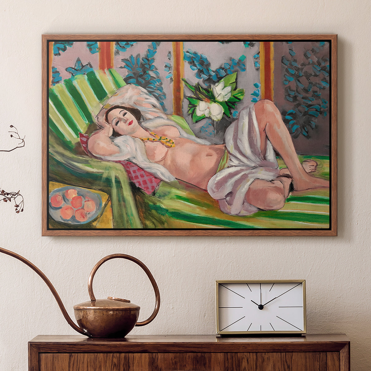 Odalisque Couchée Aux Magnolias, c. 1923 - Floater Framed Canvas Print