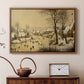 Winter Landscape with Skaters and Bird Trap, 1565 - Floater Framed Canvas Print