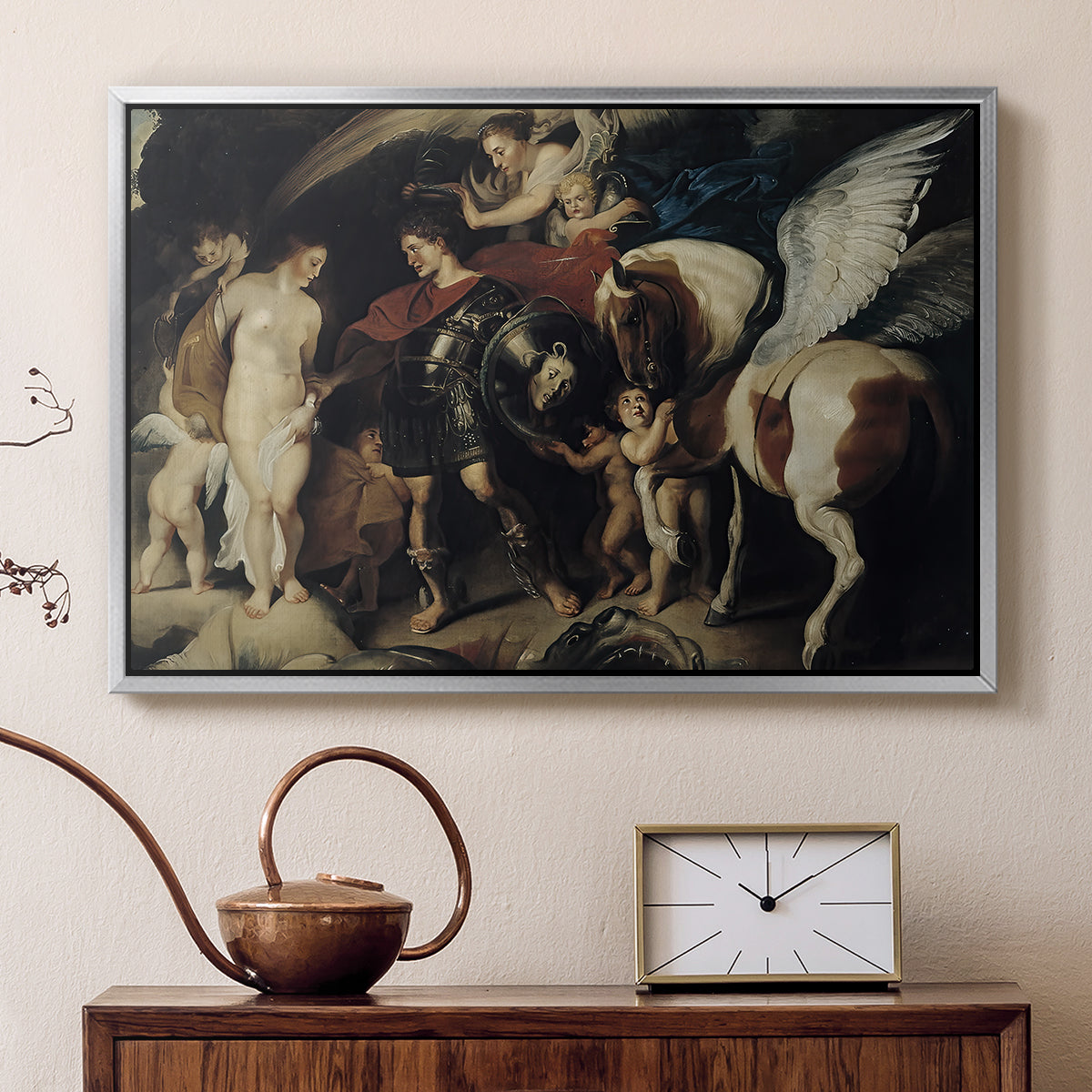 Perseus and Andromeda, c. 1620 - Floater Framed Canvas Print