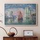 Entrance to the Port of La Rochelle, 1921 - Floater Framed Canvas Print