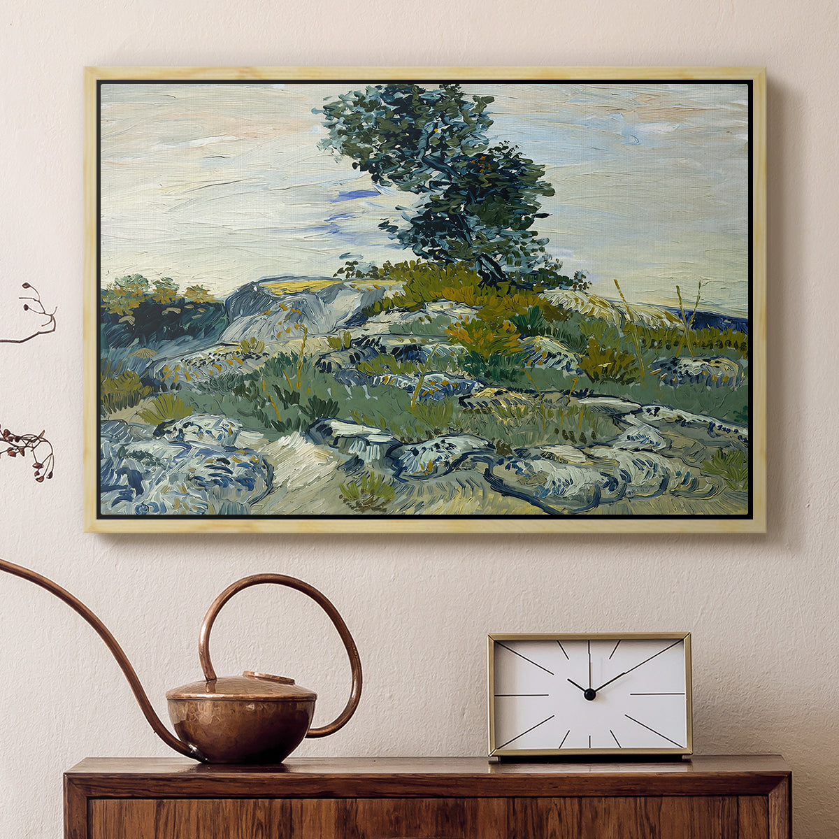 The Rocks, 1888 - Floater Framed Canvas Print