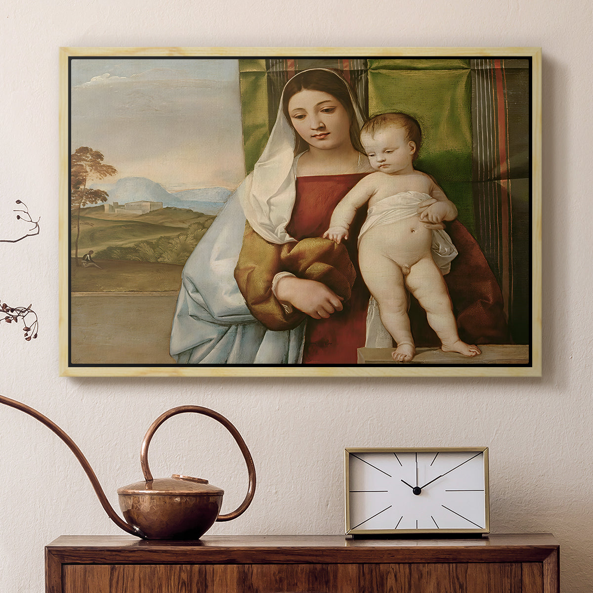 The Gypsy Madonna (La Zingarella), c. 1510-1511 - Floater Framed Canvas Print