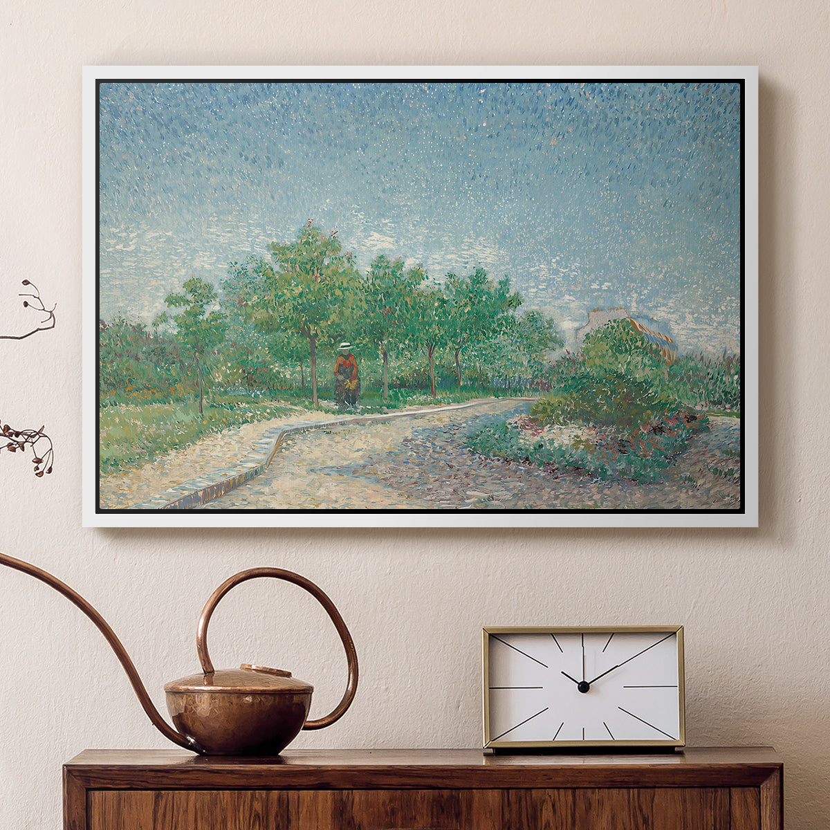 Square Saint-Pierre, Paris, 1887 - Floater Framed Canvas Print