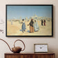 View from the Desert of Cairo with Citadel and Mamluk Tombs in the Background, c. 1889-1890 - Floater Framed Canvas Print