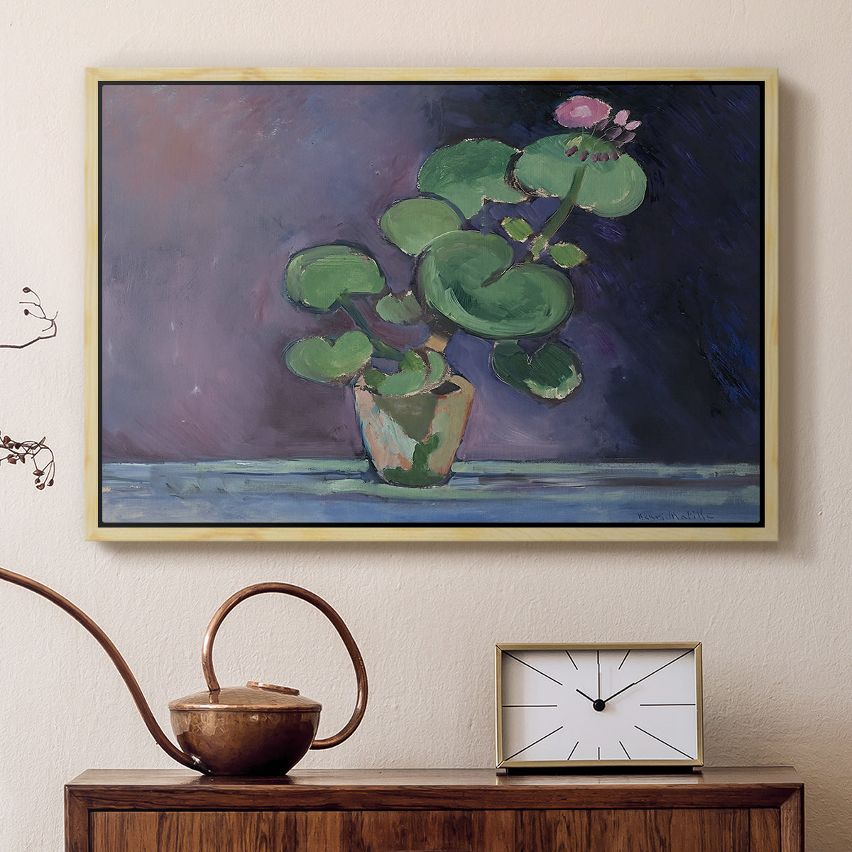Geranium, 1909 - Floater Framed Canvas Print