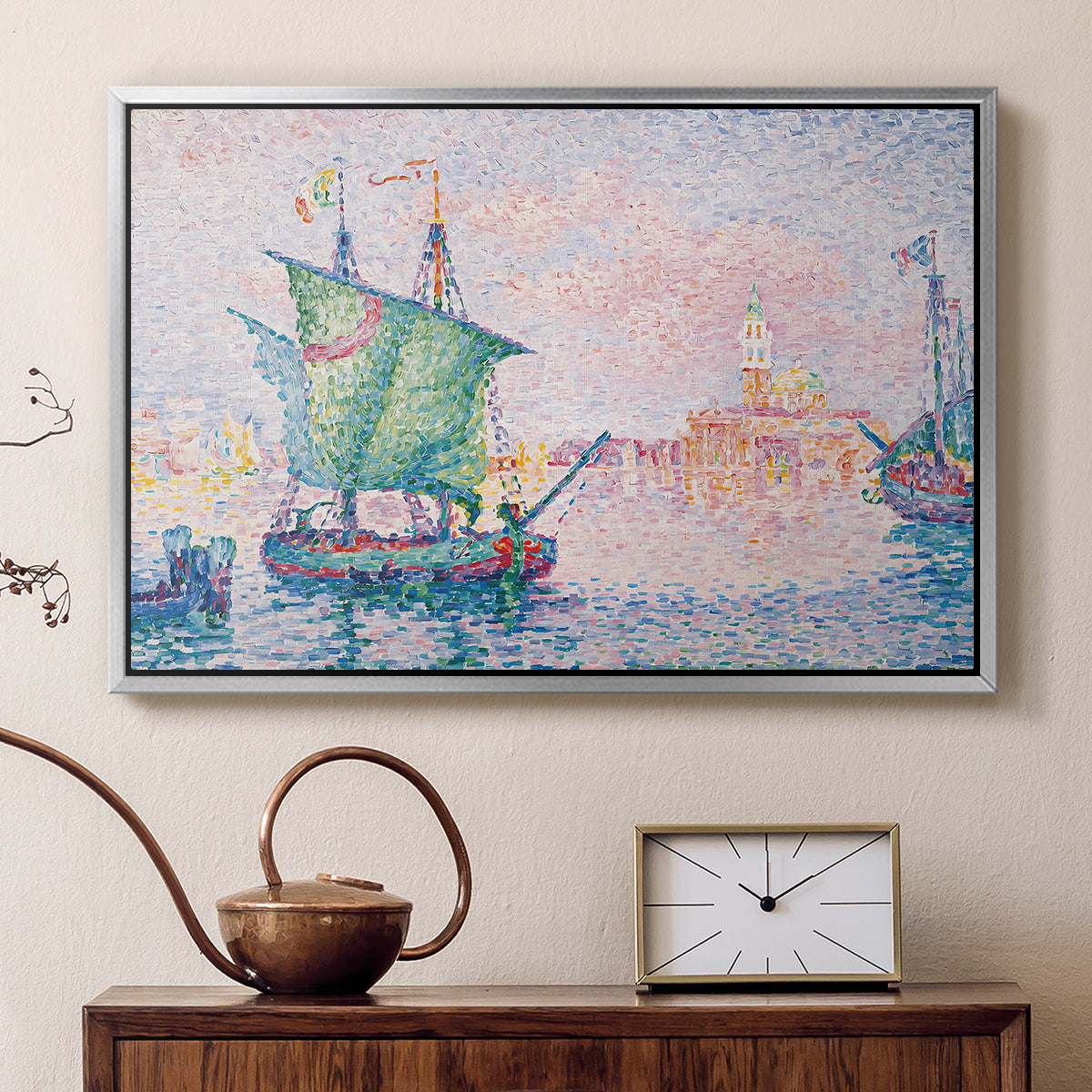 Venice, the Pink Cloud, 1909 - Floater Framed Canvas Print