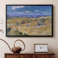 Wheat Field with Reaper, Auvers, 1888 - Floater Framed Canvas Print